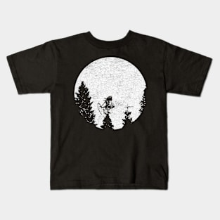 Alien ninja moon Kids T-Shirt